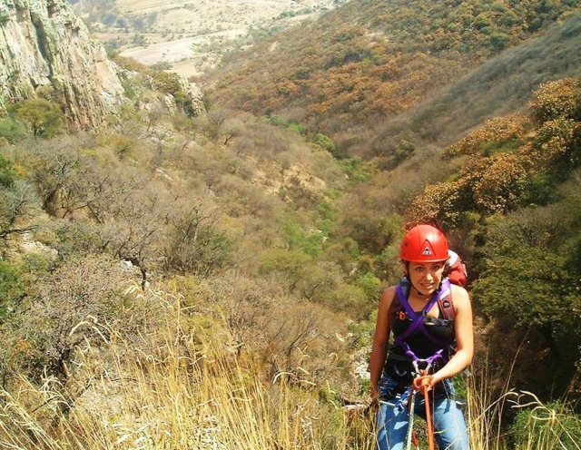 Bajada con rappel
